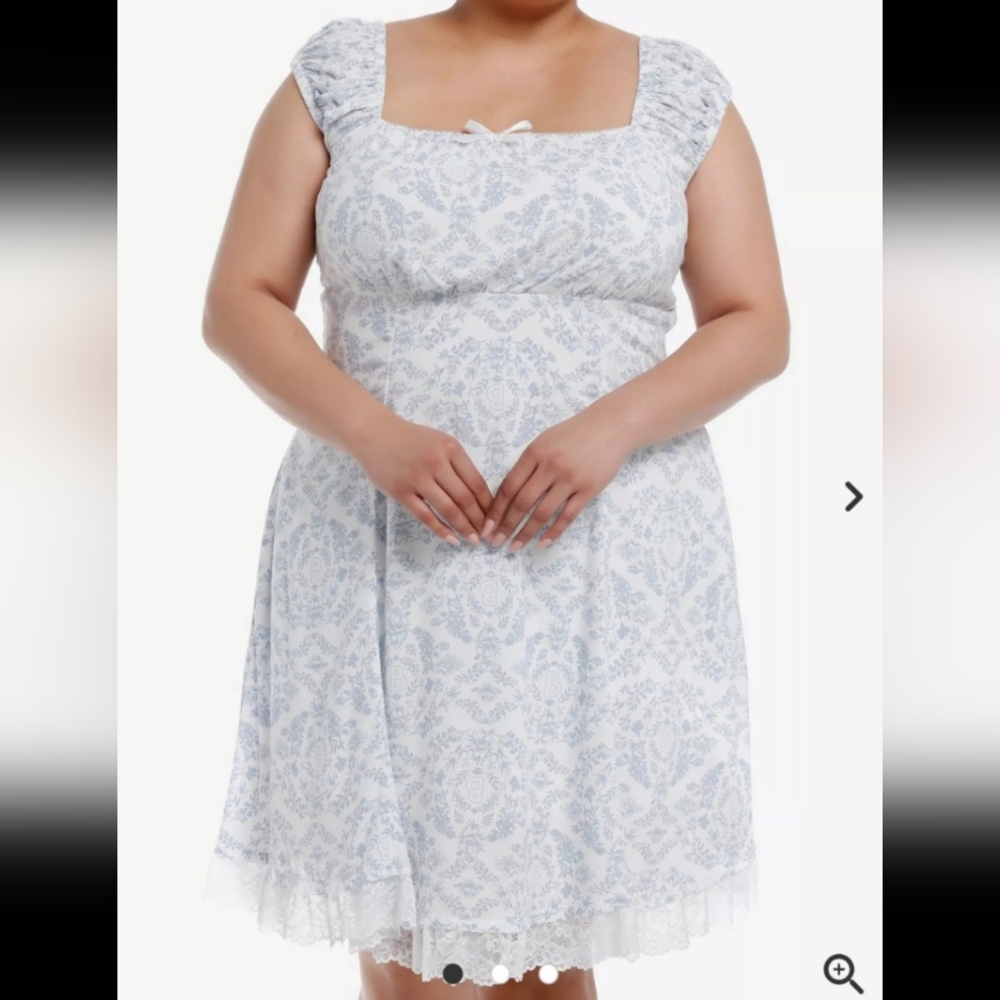 Her Universe Bridgerton Lace Babydoll Dress Plus Size